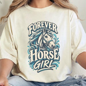 Comfort Colors In My Horse Girl Era Shirt, Forever Horse Girl T-Shirt, Retro Equestrian Horseback Riding Shirt, Vintage Countryside image 10
