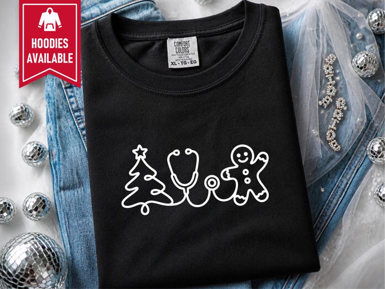 Holiday Nurse Shirt, Christmas Healthcare Shirt, Gingerbread Nurse Tee, Christmas Medical Shirt, Nurse Christmas Gift image 8