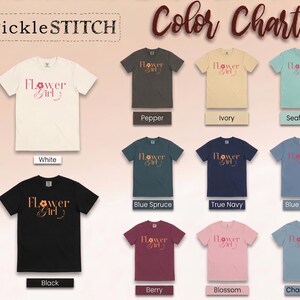 Comfort Colors Flower Girl Shirt, Flower Girl Social Club Tee, Kids Wedding Rehearsal Top, Petal Patrol Toddler Outfit, Flower Girl Tshirt image 16