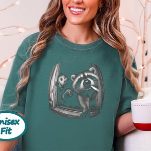 Trash Panda Tee, Raccoon Opossum Skunk Shirt, Feral Animal Top, Possum Lover Gift, Funny Meme Shirt image 4