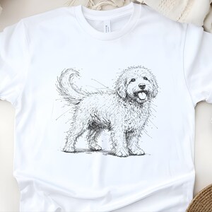 Maglietta con disegno di Goldendoodle, Mamma e papà di Goldendoodle, Abbigliamento per amanti degli animali immagine 4