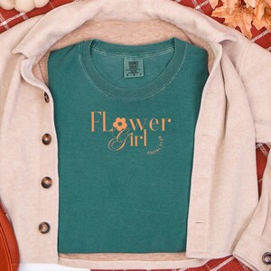 Comfort Colors Flower Girl Shirt, Flower Girl Social Club Tee, Kids Wedding Rehearsal Top, Petal Patrol Toddler Outfit, Flower Girl Tshirt image 8