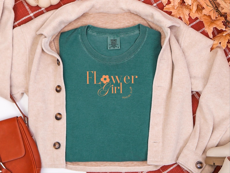 Comfort Colors Flower Girl Shirt, Flower Girl Social Club Tee, Kids Wedding Rehearsal Top, Petal Patrol Toddler Outfit, Flower Girl Tshirt image 8