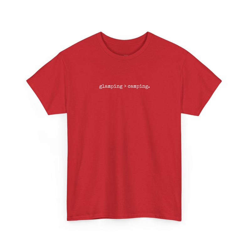 Glamping shirt, Glamping > Grappig kampeershirt, Glamping cadeau, Glamping Squad vrijgezellenweekend, RV-leven, Cadeau voor een blije kampeerder afbeelding 4