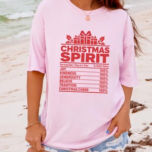 Weihnachtsshirt für die ganze Familie, Gruppen-Weihnachtsshirt, Nährwertangaben zum Thema Weihnachten, passendes Weihnachtsshirt, lustiges Weihnachtsgeschenk Bild 6