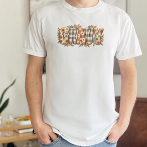 Thanksgiving Food Shirt, Gravy Lover Gift, Floral Fall Tee, Thanksgiving Dinner Outfit, Retro Autumn Shirt image 10
