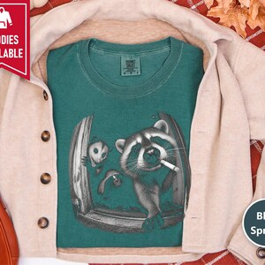 Trash Panda Tee, Raccoon Opossum Skunk Shirt, Feral Animal Top, Possum Lover Gift, Funny Meme Shirt image 10