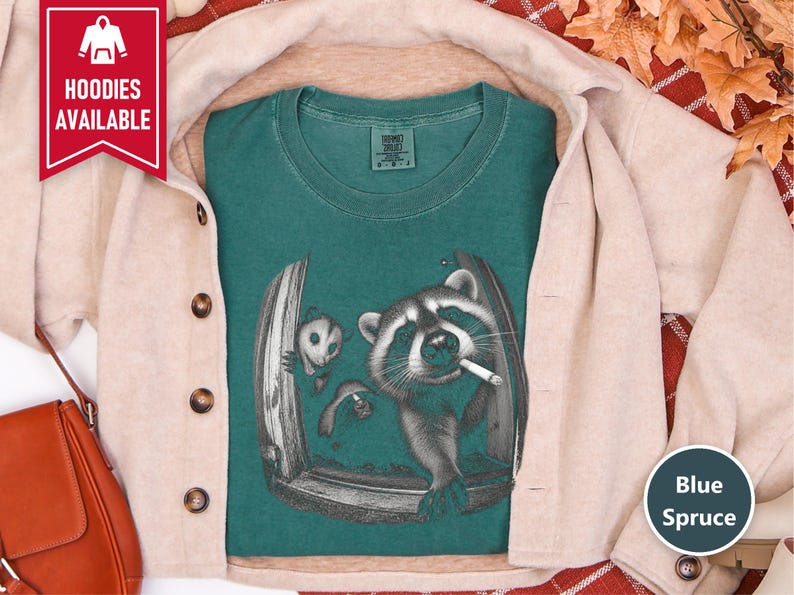 Trash Panda Tee, Raccoon Opossum Skunk Shirt, Feral Animal Top, Possum Lover Gift, Funny Meme Shirt image 10