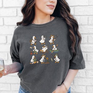 Regalo para amantes de los patos, camiseta para amantes del camping, regalo de senderismo para él, camiseta para amantes de la naturaleza, camiseta de pato adorable imagen 3