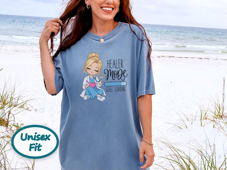 Future Nurse Shirt, Cute Nurse Gift, Student Nurse Tee, Nurse In Progress, Healer Mode Loading, Graduation Gift for RN image 4