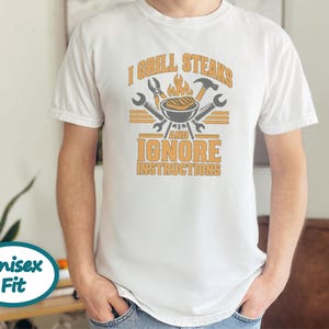 Funny Grill Shirt, Grill Master Tee, Mechanic Shirt, Dad Grill Gift, BBQ Lover Shirt, Grilling Shirt, Tool Shirt, Funny BBQ Tee bild 9