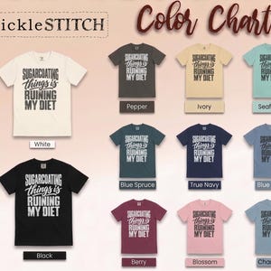 Funny Weight Loss Shirt, Sarcastic Diet Gift, Sugarcoating Things Is Ruining My Diet Tee, Humorous Foodie Humor Quote Shirt image 2