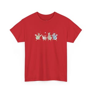 Funny Goose Valentine Snowball Fight Shirt - A Perfect Gift for Valentines, Cute Goose Winter Apparel, Holiday Fun and Animal Lovers afbeelding 1