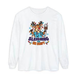 Er Christmas Shirt, Sleighing The Er Shift Nurse Top, Emergency Room Gift, Christmas Nurse Sweatshirt, Medical Staff Tee, Holiday Rn Gift image 14