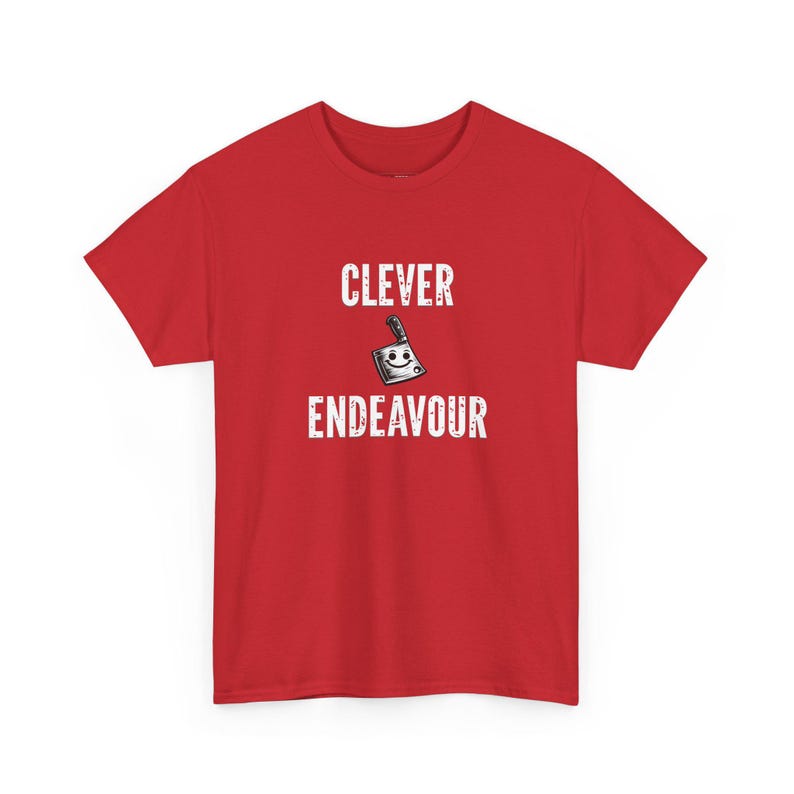 Clever Endeavour Cleaver Funny Chef Apron, Personalized Culinary Humor Gift for Dad, Cook, Butcher and Foodie | BBQ Grill Cooking Gag image 1