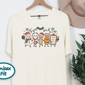Christmas Nurse Shirt, Christmas Healthcare Shirt, ICU Nurse Christmas Shirt, Christmas CNA Shirt, Snowman Nurse Christmas Squad image 8