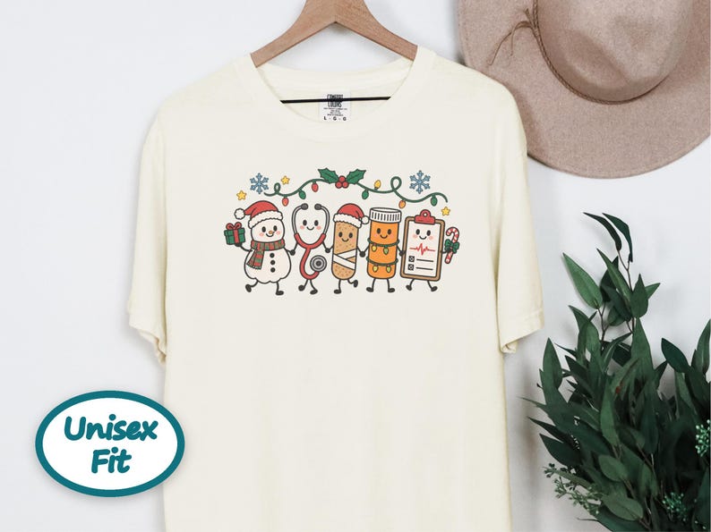 Christmas Nurse Shirt, Christmas Healthcare Shirt, ICU Nurse Christmas Shirt, Christmas CNA Shirt, Snowman Nurse Christmas Squad image 8