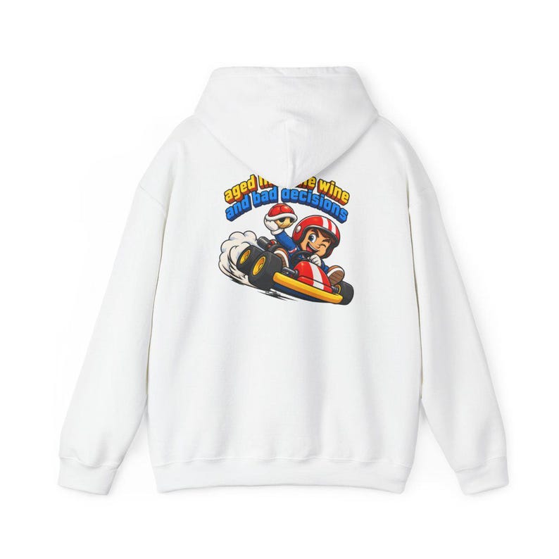Kart racing-tröja, racerbilsoutfit, retro gaming-tröja, åldrad som fint vin och dåliga beslut, videospelspresent bild 12