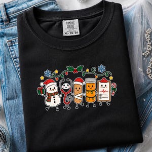 Christmas Nurse Shirt, Christmas Healthcare Shirt, ICU Nurse Christmas Shirt, Christmas CNA Shirt, Snowman Nurse Christmas Squad