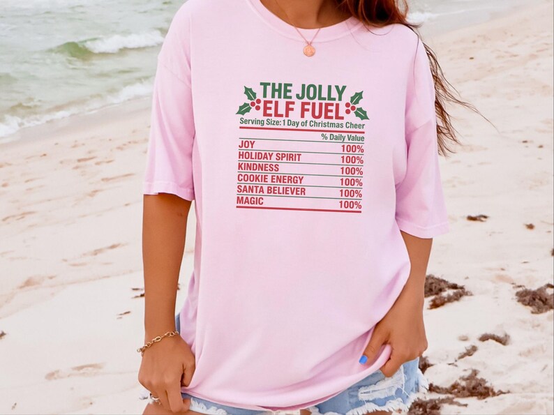 Christmas Elf Shirt, Funny Christmas Tee, Elf Costume, Holiday Family Shirt, Matching Christmas Shirt, Elf Fuel Shirt image 10