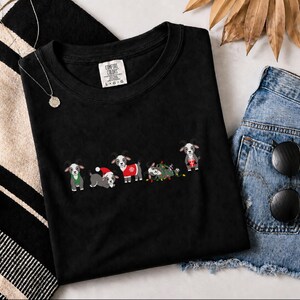 Christmas Goat Shirt, Christmas Goat Gift, Farm Animal Christmas Tee, Goat Lover Shirt, Christmas Farm Shirt image 8