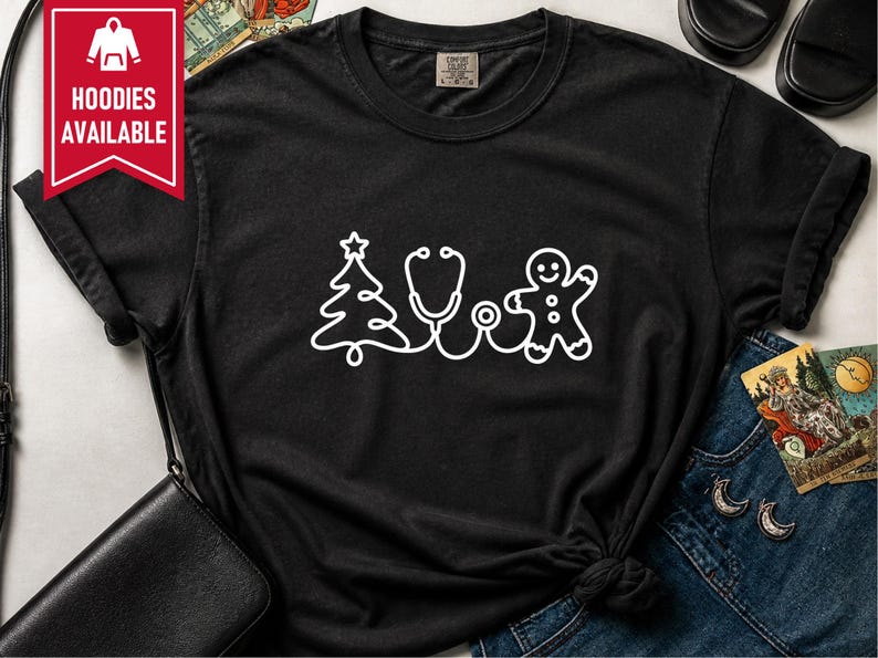 Holiday Nurse Shirt, Christmas Healthcare Shirt, Gingerbread Nurse Tee, Christmas Medical Shirt, Nurse Christmas Gift image 4