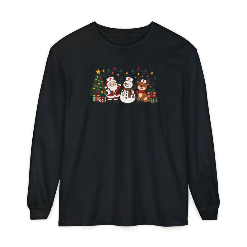 Christmas Nurse Shirt, Nurse Group Shirt, Christmas Nurse Gift, Medical Staff Tee, Healthcare Christmas, Nurse Holiday Shirt image 13