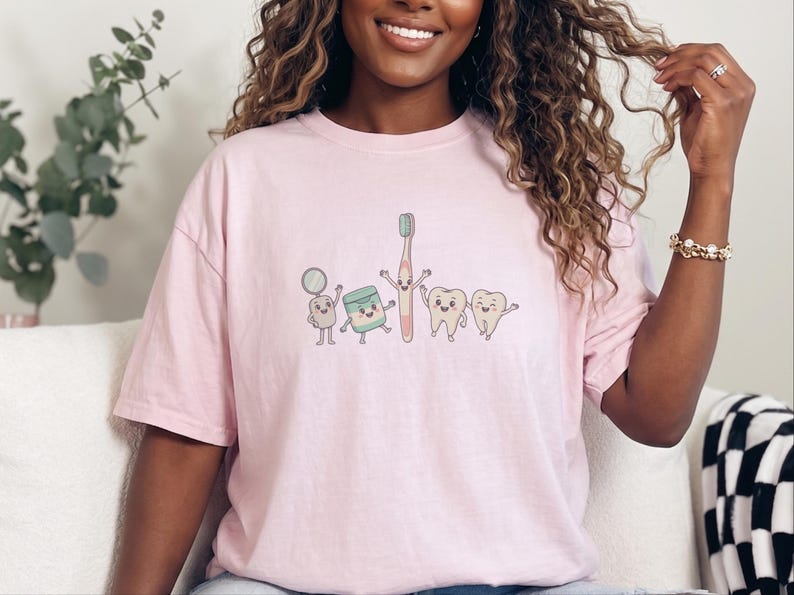 Comfort Colors Dental Hygiene Assistant T-Shirt | Pediatric Orthodontic Assistant Graduation Sweatshirt | Funny Dentistry Student, Rdh Shirt image 3