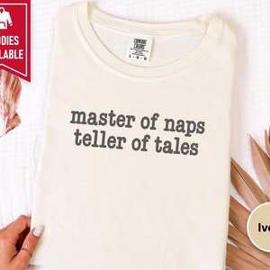 Grandpa Shirt, Funny Grandpa Gift, Master Of Naps Teller Of Tales Shirt, Pops Birthday Gift, Grandfather Tee, Typography Grandpa Shirt image 6