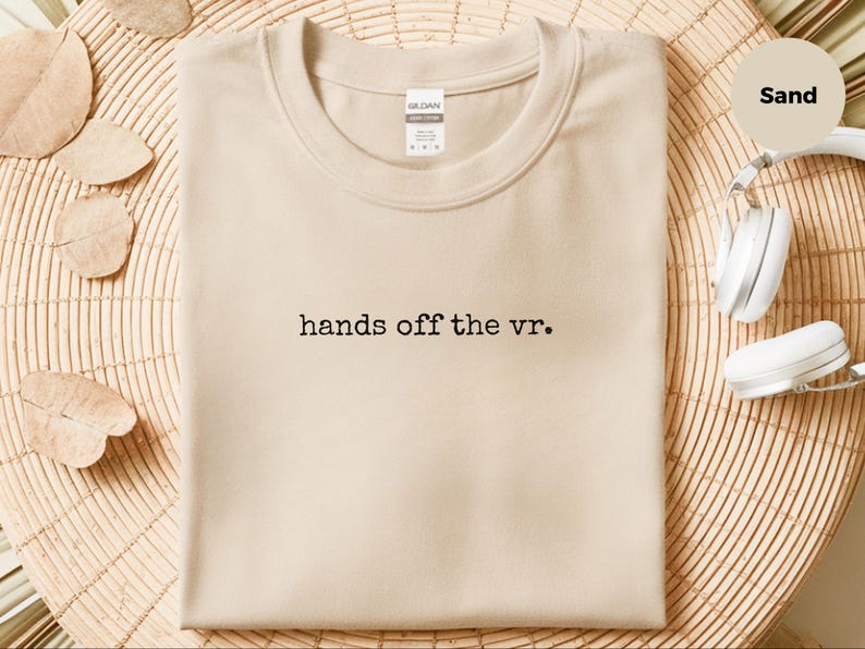 Virtual Reality Tee Hands Off The VR, Gamer Love Gift for VR Players, Couple Relationship Shirt, Boyfriend Husband Anniversary Present Idea image 4
