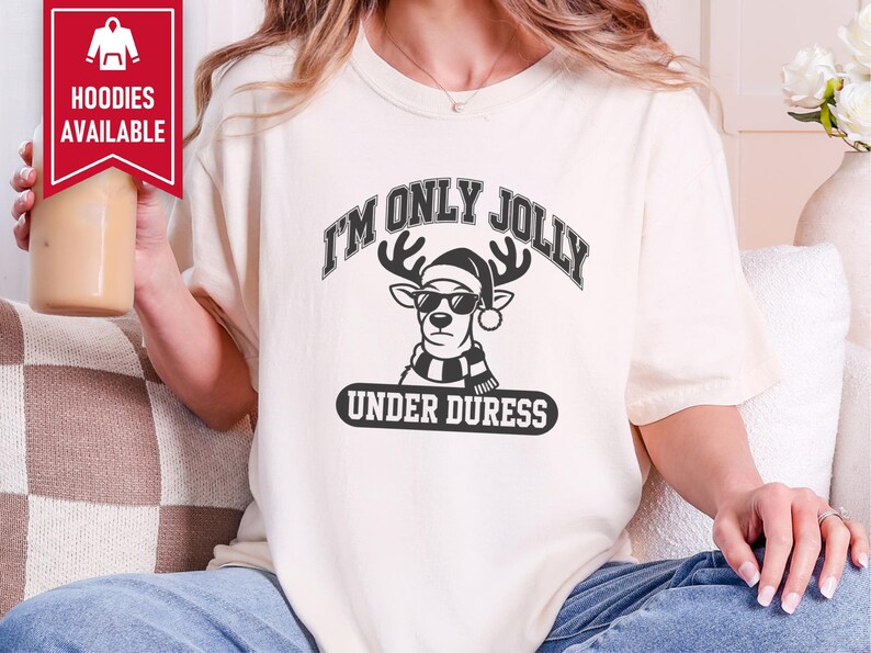 Funny Holiday Shirt, Sarcastic Christmas Sweatshirt, Funny Reindeer Tee, Sarcastic Holiday Gift, Funny Christmas Shirt image 9
