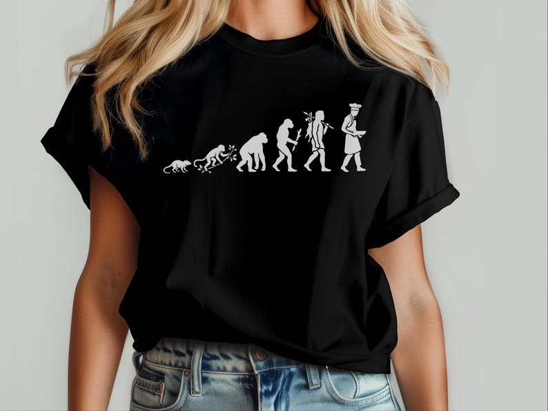 Camiseta "Evolución de un Chef Ejecutivo", Regalo de Graduación Culinaria, Camiseta Divertida para Amantes de la Cocina, Personal de Cocina, Ropa Culinaria Profesional imagen 7