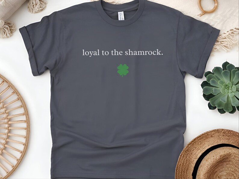 Loyal To The Shamrock St Patricks Day Shirt - Funny Irish Meme T-Shirt for Couples, Drinking Tee and Holiday Party Gift for Him or Her immagine 1