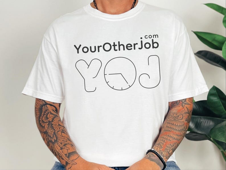 Comfort Colors Entrepreneur Graphic Designer Shirt, YourOtherJob.com Side Hustle Tshirt, Microbusiness Solopreneur Freelancer Content image 8