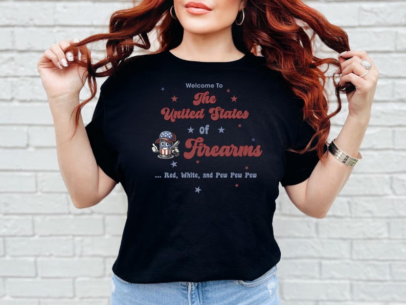 United States of Firearms 2nd Amendment Shirt | Patriotic Gun Rights Tee, Freedom and Liberty Gift for Him, Dad, Veteran, Second Amendment immagine 9