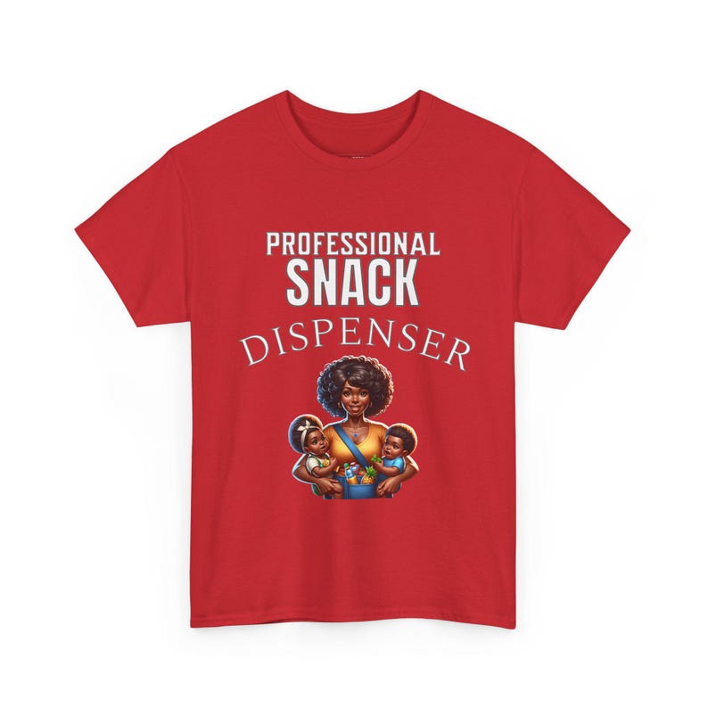 Gift for Black Mom Professional Snack Dispenser Shirt, Funny New Mom Tee, Sarcastic Mama Life, Black Women Humor, Motherhood Tee. image 1