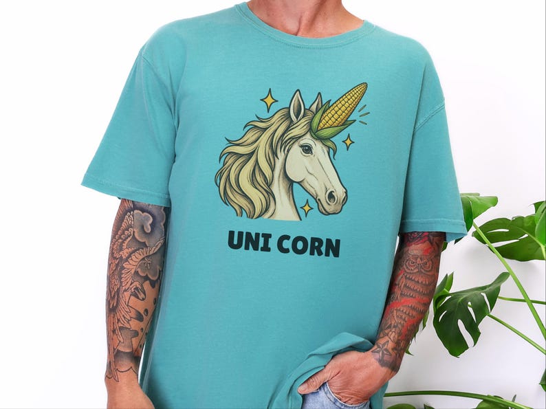 Funny Horse Shirt, Funny Unicorn Shirt, Horse Lover Gift, Funny Farm Shirt, Uni Corn Shirt, Cowgirl Gift image 6
