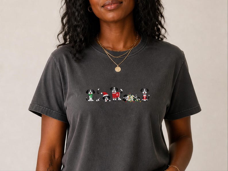 Christmas Dog Shirt, Holiday Pet Shirt, Christmas Dog Lover Gift, Festive Dog Owner Tee image 3