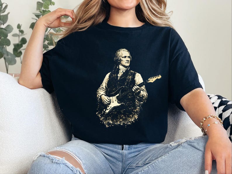 My Shot Alexander Hamilton Shirt, Founding Fathers Art, Vintage Music Print, Patriotic USA Tee, History Teachers Gift, My Shot Hamilton Tee image 3