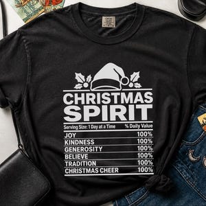 Julstämnings-näringsetikett-tröja, familjesemester-tröja, rolig julklapp bild 4