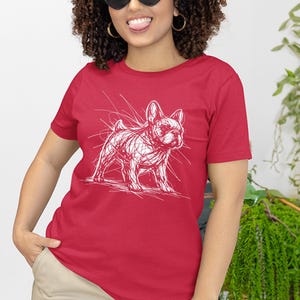 French Bulldog Shirt | French Bulldog Sketch Tee | Frenchie Lover Pet Owner Apparel image 5
