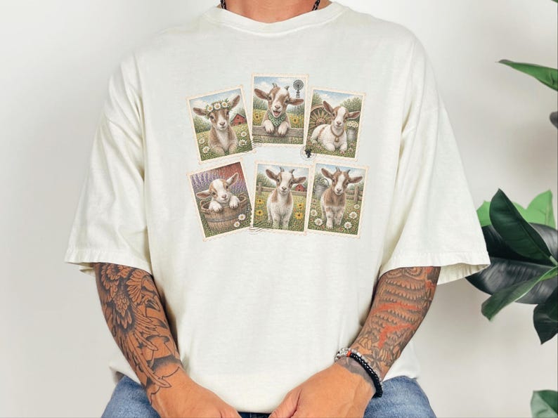 Goat Farmer Shirt, Goat Lover Gift, Goat Mom Shirt, Farm Girl Shirt, Vintage Goat Tee, Goat Farmer Gift image 3