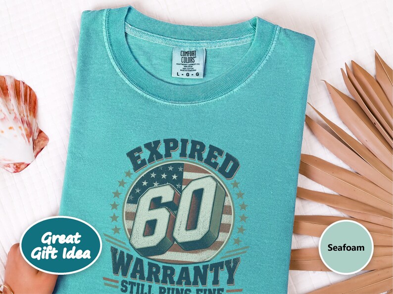 Birthday Shirt Men, 60th Birthday Gift, Mens 60th Birthday Shirt, Expired Warranty 60 Years Old Shirt, Dad 60th Gift image 5