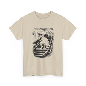 T-Rex Dinosaur Pooping On An Escalator image 3
