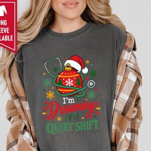 Nurse Christmas Sweatshirt, Funny Nurse Holiday Gift, Quiet Shift Shirt, Christmas ICU Nurse Top, RN Christmas Hoodie image 7