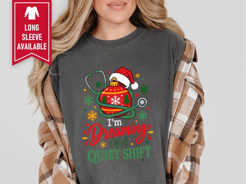 Nurse Christmas Sweatshirt, Funny Nurse Holiday Gift, Quiet Shift Shirt, Christmas ICU Nurse Top, RN Christmas Hoodie image 7