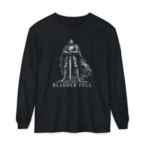 Tummy Hurts Shirt, Retro Knight Tee, Dark Souls Aesthetic, Funny Knight Shirt, Bladder Full, Dark Fantasy Gift image 13