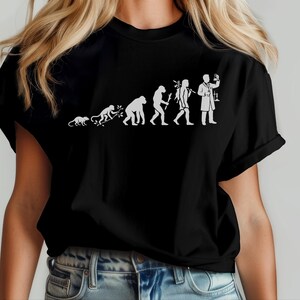 Funny Chemistry Tee, Evolution Of A Scientist Shirt, Lab Life Scientist Student Teacher, Biology Physics Med Lab Unisex Tee, Lab Life Shirt image 2