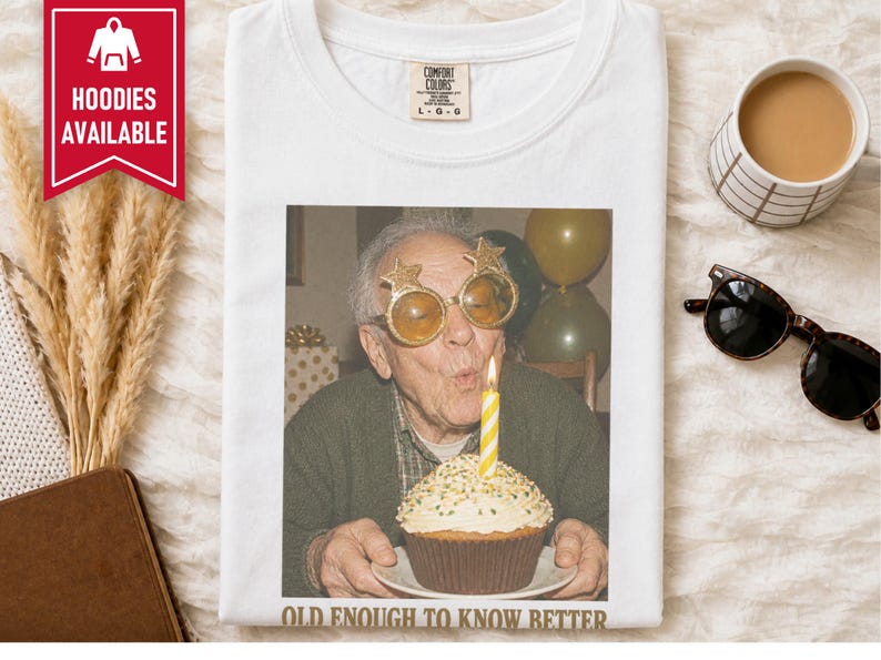 Grumpy Old Man Shirt, Old Enough To Know Better Shirt, Funny Dad Birthday Tee, Grandpa Milestone Gift, Vintage 60th Birthday Shirt For Him immagine 9