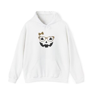 Comfort Colors Jack O Lantern Face Shirt, Womens Fall Halloween Party Tee, Cute Leopard Print Pumpkin Sweatshirt, Leopard Pumpkin image 10